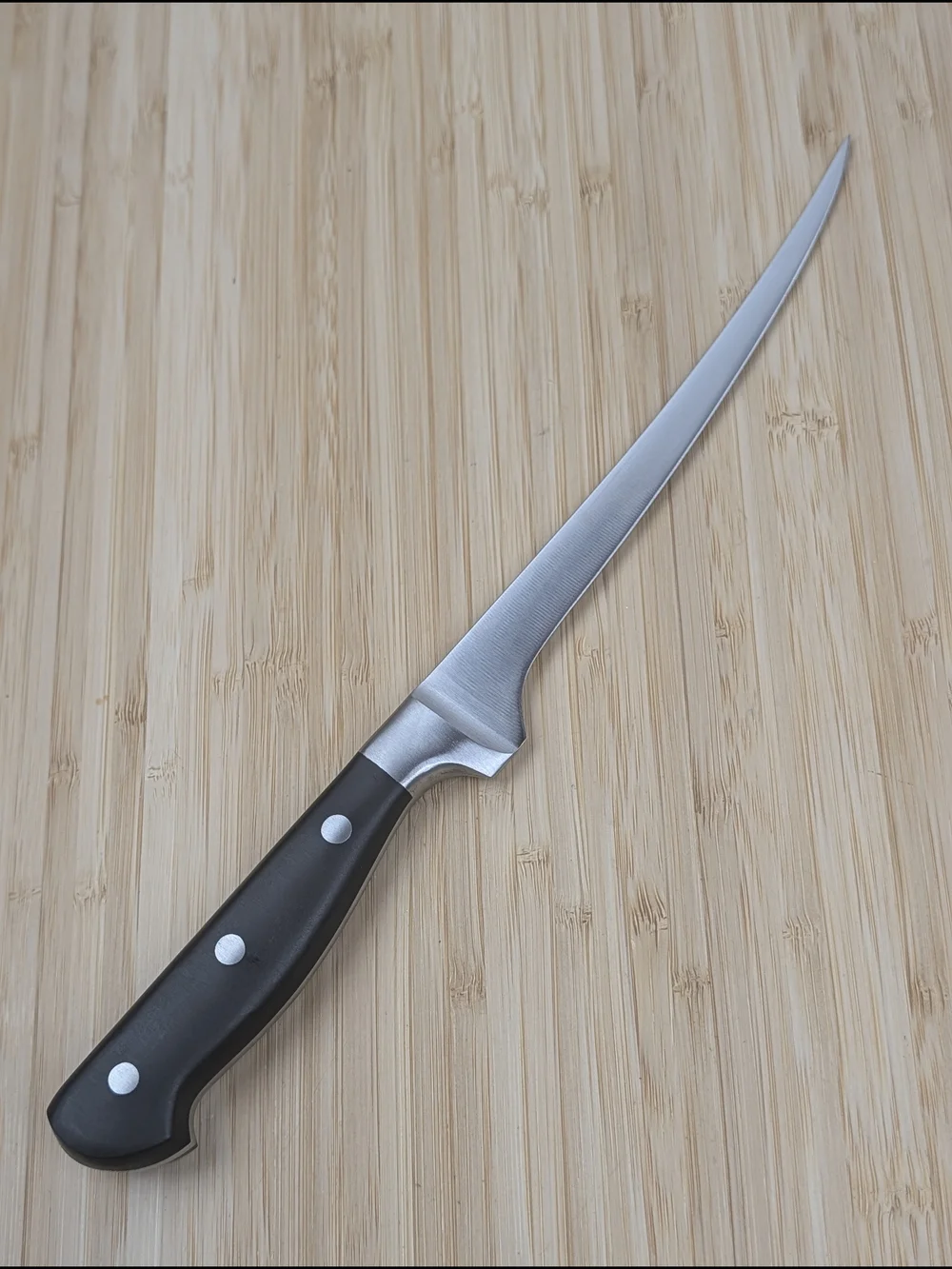 CRAFTED CULINARY 7in Filet Knife, Forged High-Carbon Stainless Steel, POM Handle